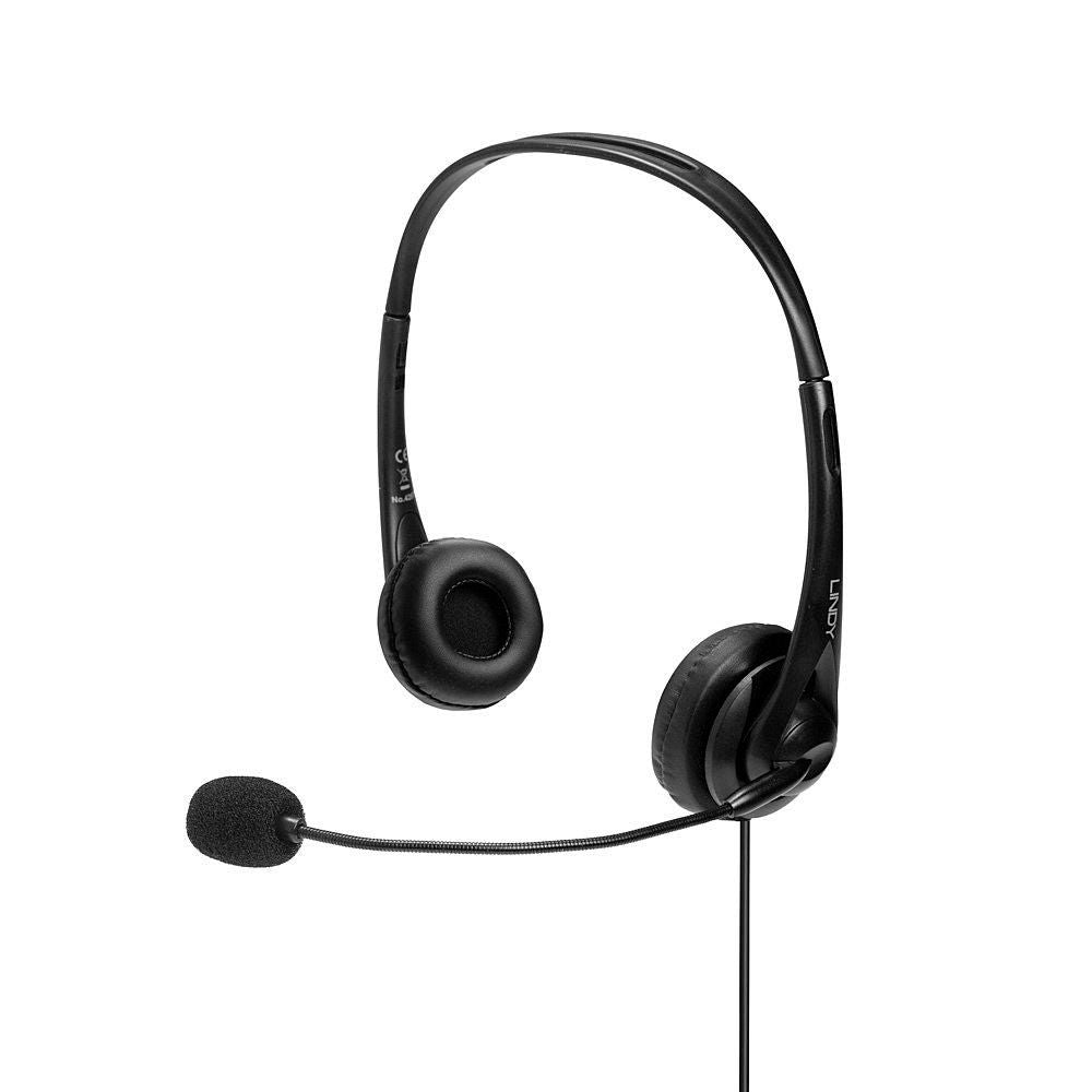 Lindy Headset – USB‑A, Stereo, mit Mikrofon