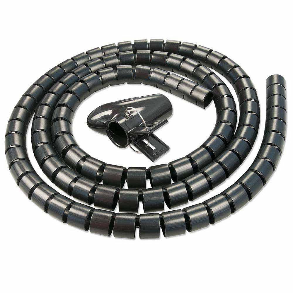Lindy Kabelhülse – Ø 25 mm × 5,00 m, schwarz