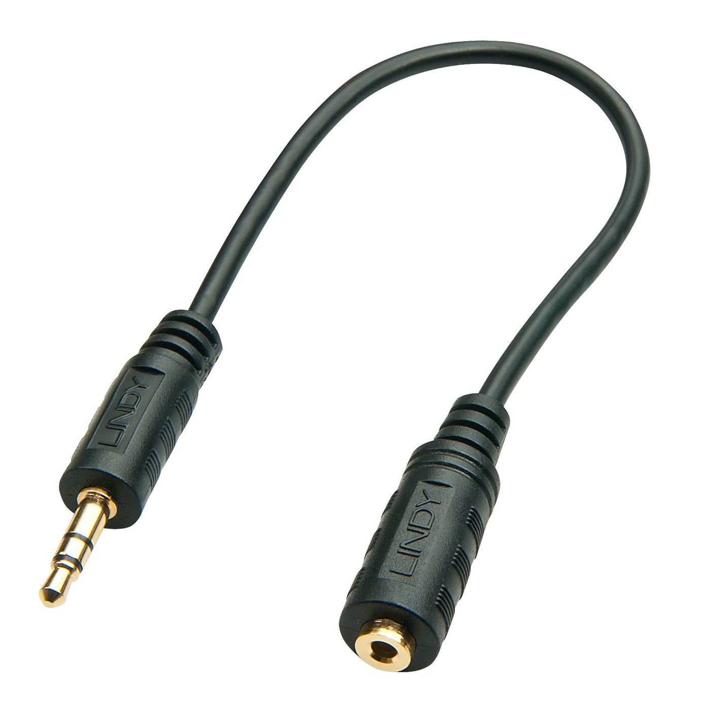 Lindy 3,5 mm (Stecker) auf 2,5 mm (Buchse) Adapter, 20 cm