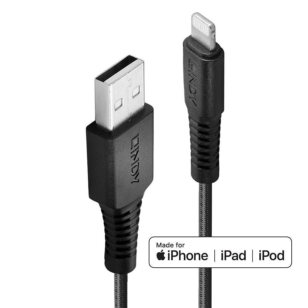 Lindy USB-A auf Lightning Kabel, 0,50 m