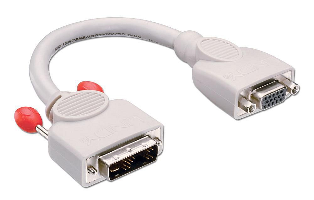 Lindy DVI-I (Stecker) auf VGA (Buchse) Adapter