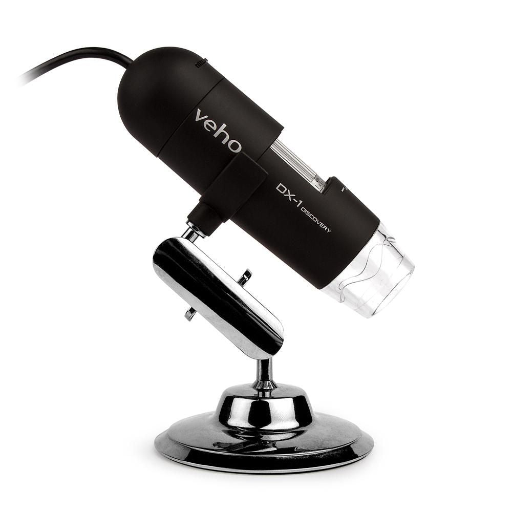Veho DX-1 Discovery – Digitales Mikroskop – 200×, 2 MP, USB, für Windows/macOS