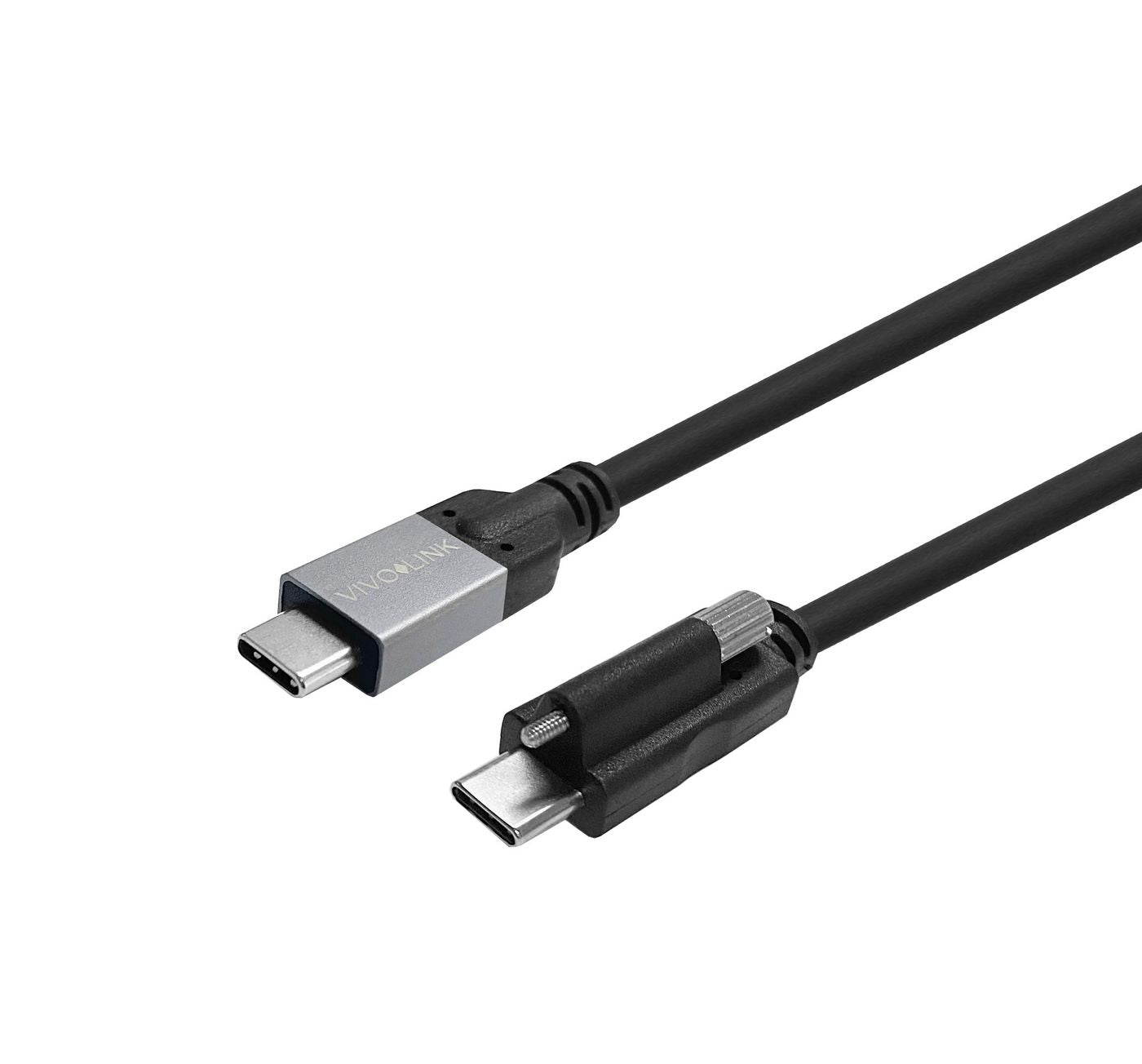 Vivolink USB-C auf USB-C Kabel – 10 m – verschraubt