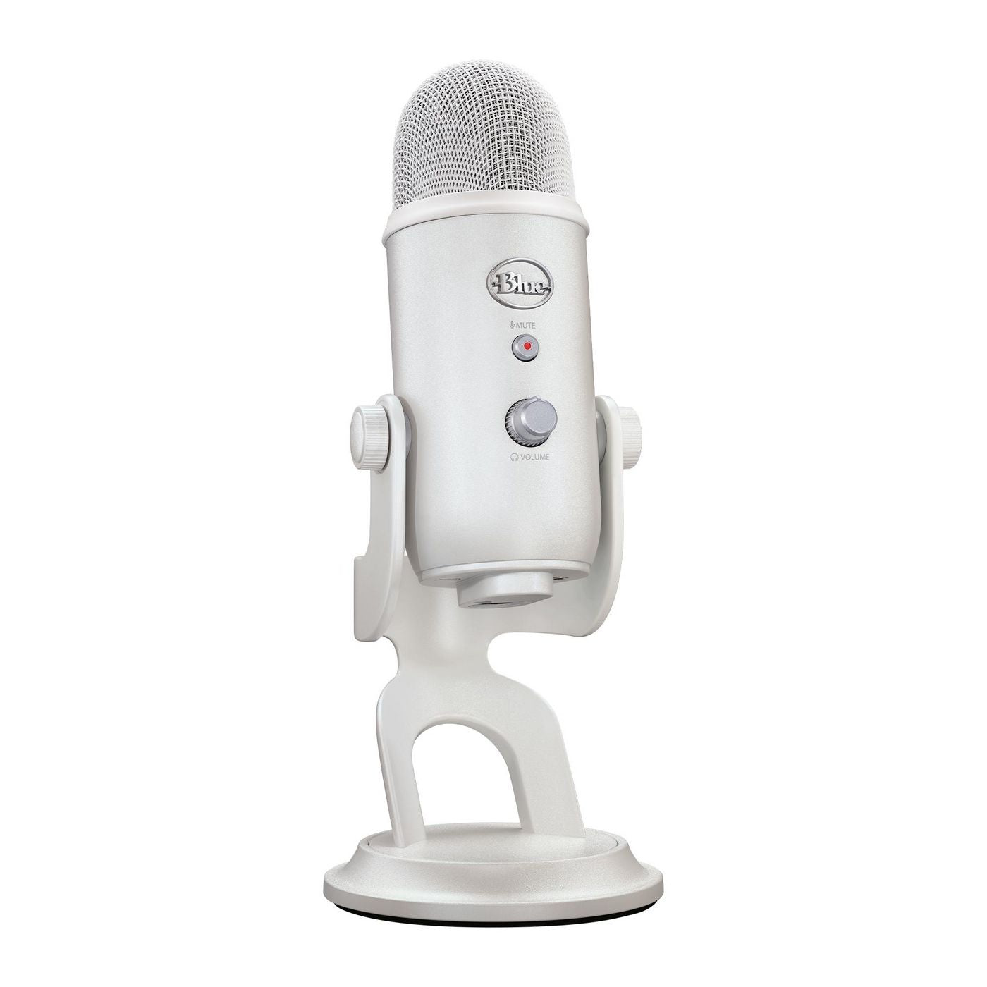 Blue Microphones Aurora Yeti Tischmikrofon – USB, kabelgebunden, 16 Bit/48 kHz, für Windows/Mac, Weiss