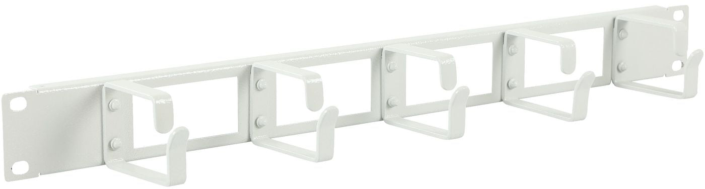 Lanview Rangierpanel 19" 1U, Ovales Montageloch, 482×72×44 mm – weiss