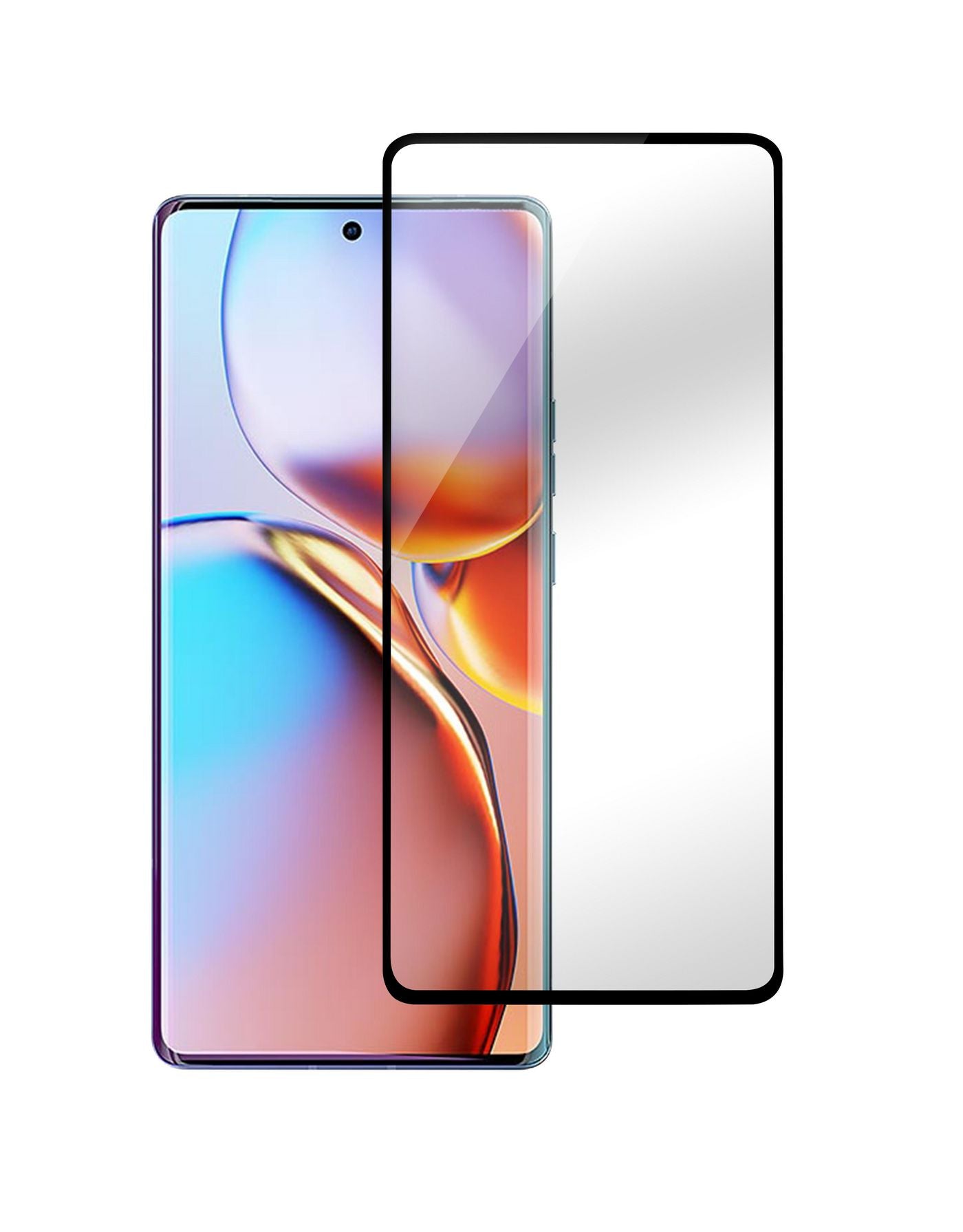 eSTUFF Displayschutz (Panzerglas), Full Cover – für Motorola Edge 40 Pro