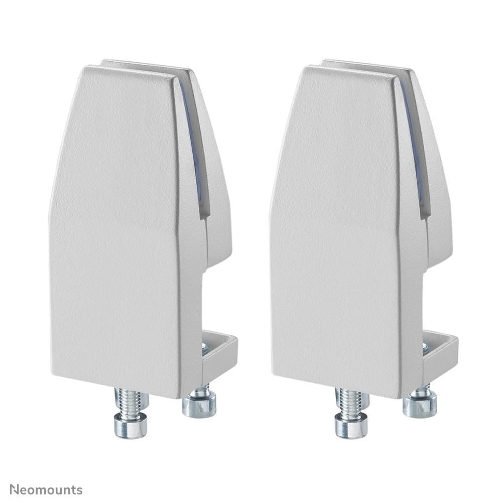 Neomounts Klemmen-Set – weiss, für Tischplatten 25–40 mm, 2er-Set