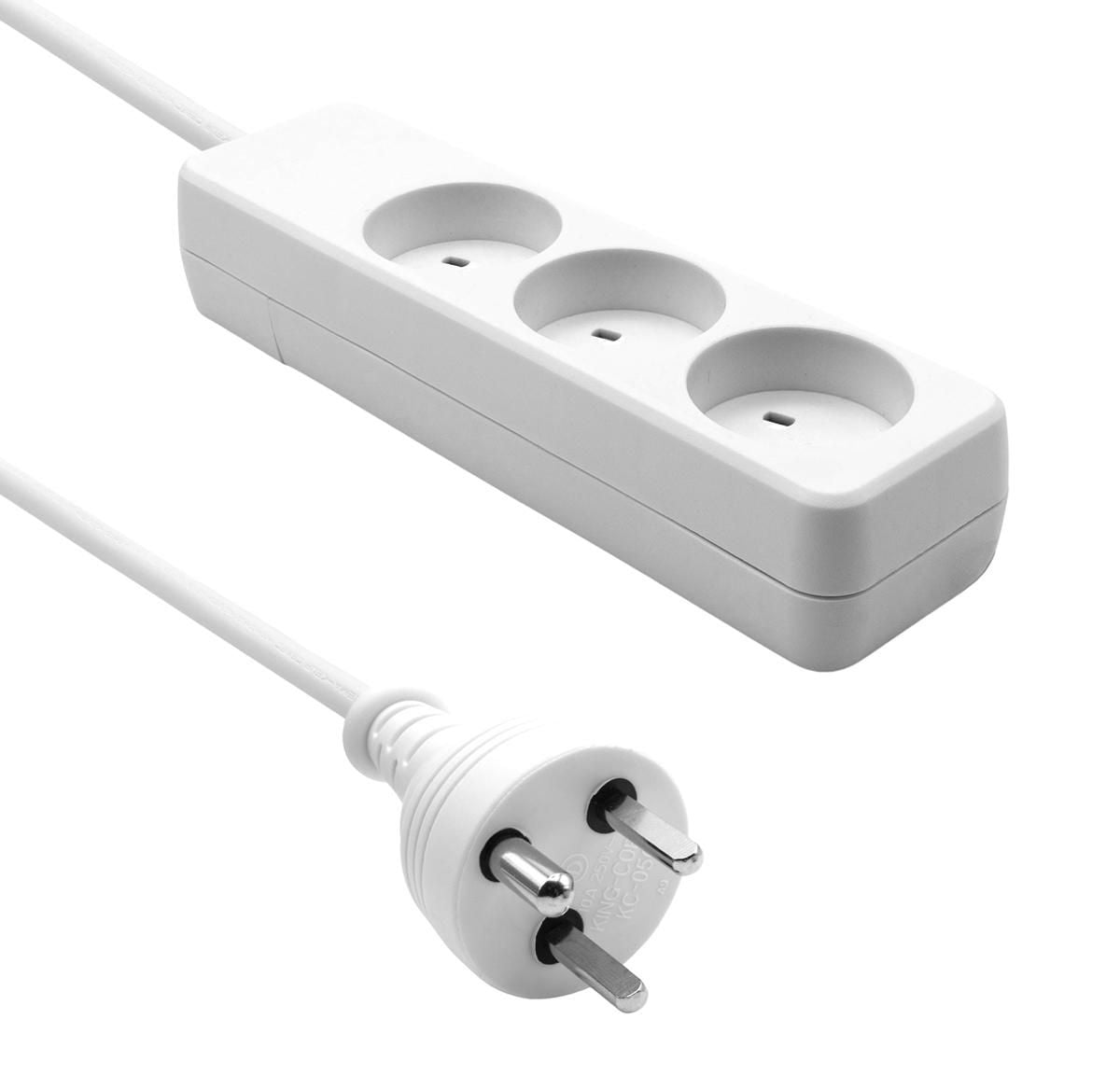 Proxtend Cube – 6 m Kabel, Steckdosenleiste, Weiss