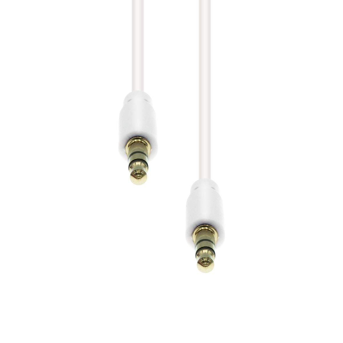 Proxtend Netzkabel – 3-polig M–M, 2 m, Weiss, Schlanker Stecker