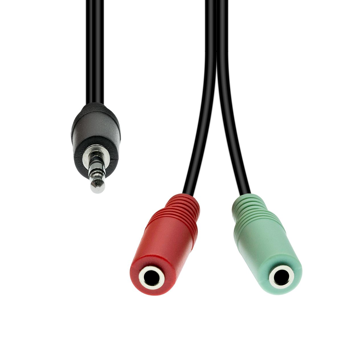 Proxtend Adapter 4-Pin zu 2× 3-Pin – 30 cm, Schwarz