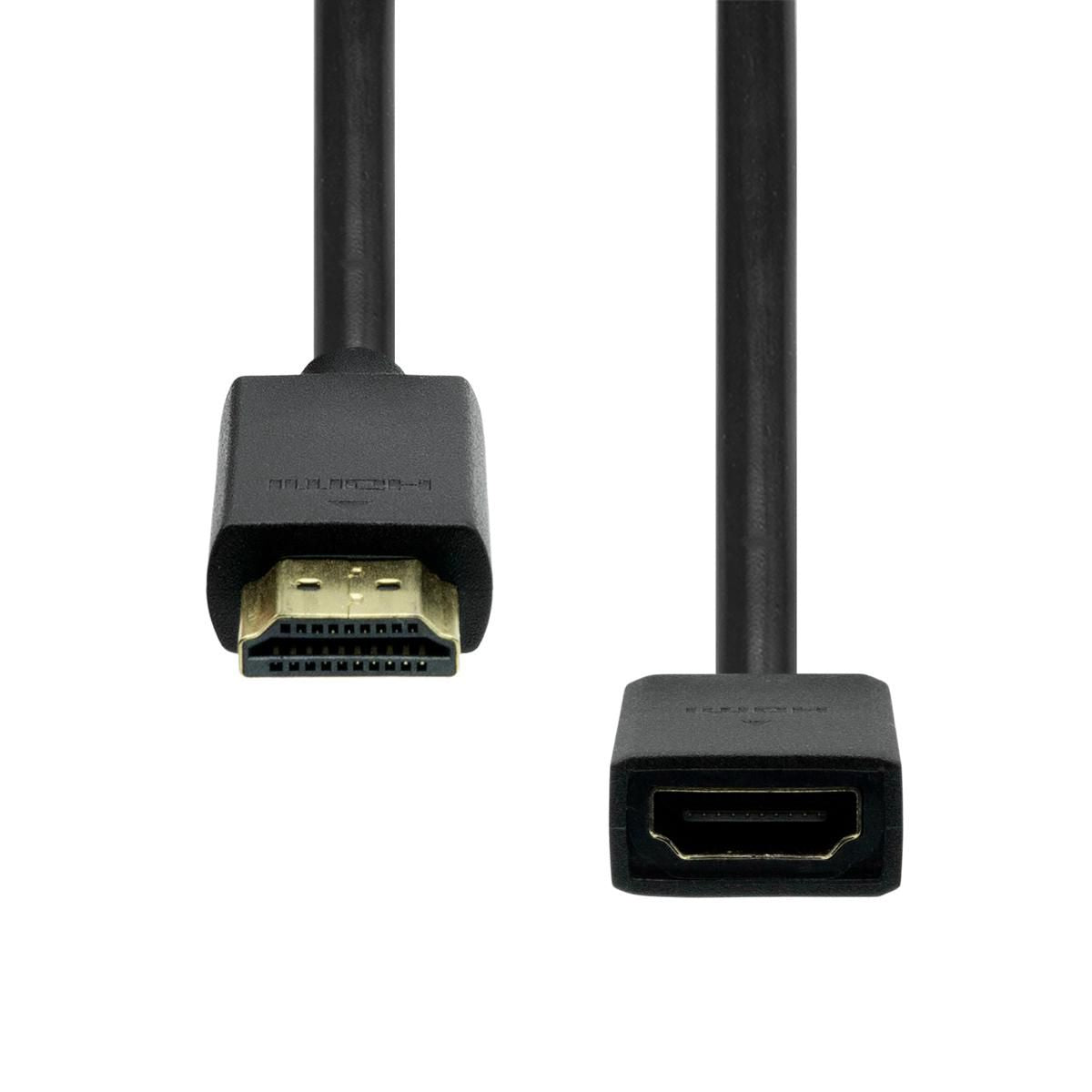 Proxtend HDMI Verlängerungskabel HDMI 2.0 4K 60 Hz – 0,5 m