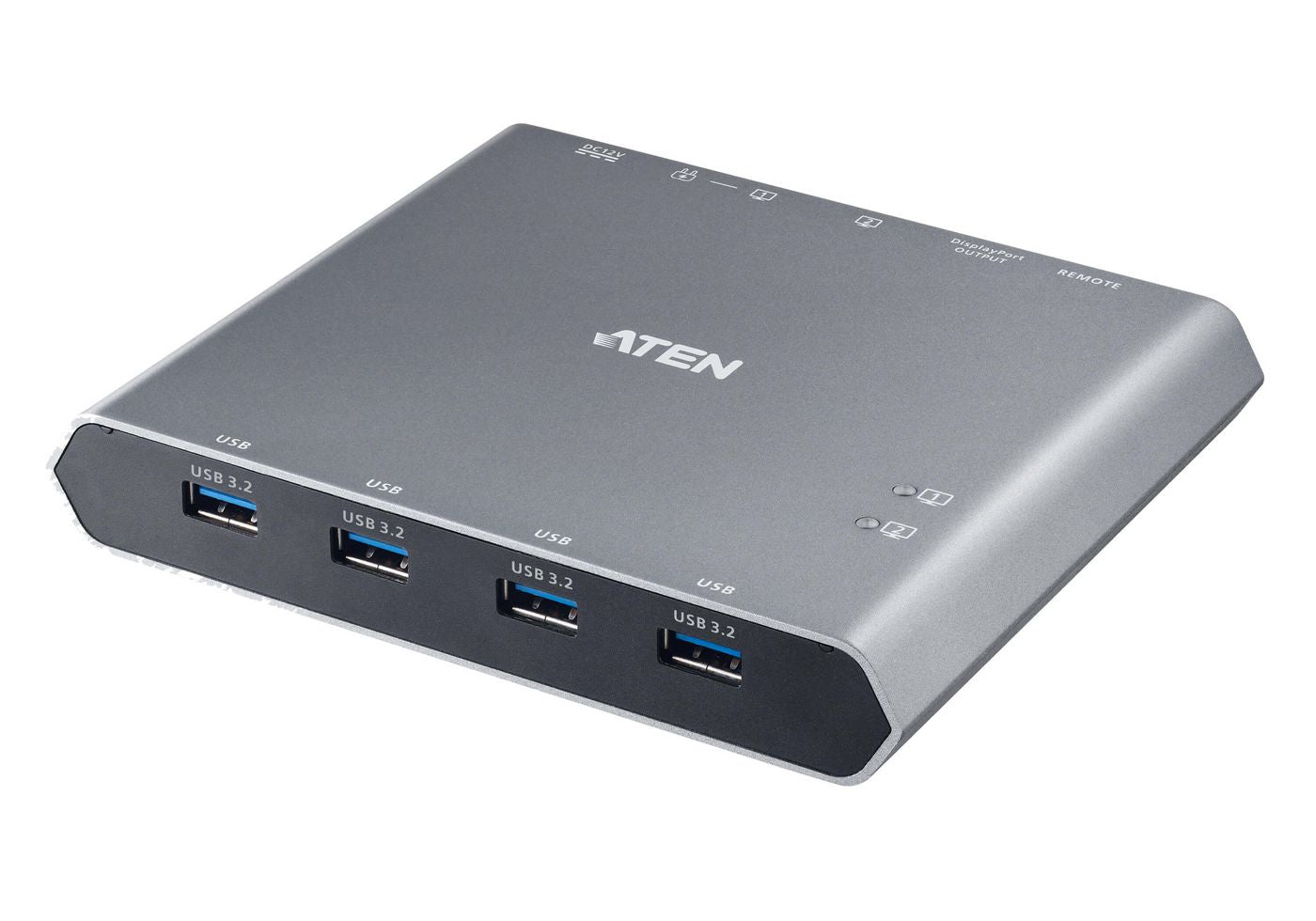 ATEN KVM-Switch 2×1, USB-C/DisplayPort/USB 3.2 Gen 1, 4K (3840 × 2160), PD 100 W, 5 Gbit/s