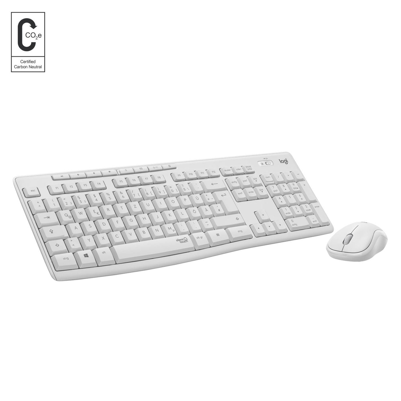 Logitech MK295 Silent – Tastatur, kabellos (2,4 GHz), US-Layout (EN) – für Windows & ChromeOS