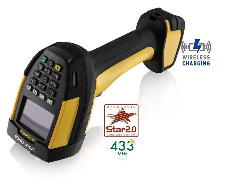 Datalogic PowerScan PM9600-AR – Barcodeleser – Funk – mit Display/16-Tasten-Tastatur, wechselbarer Akku