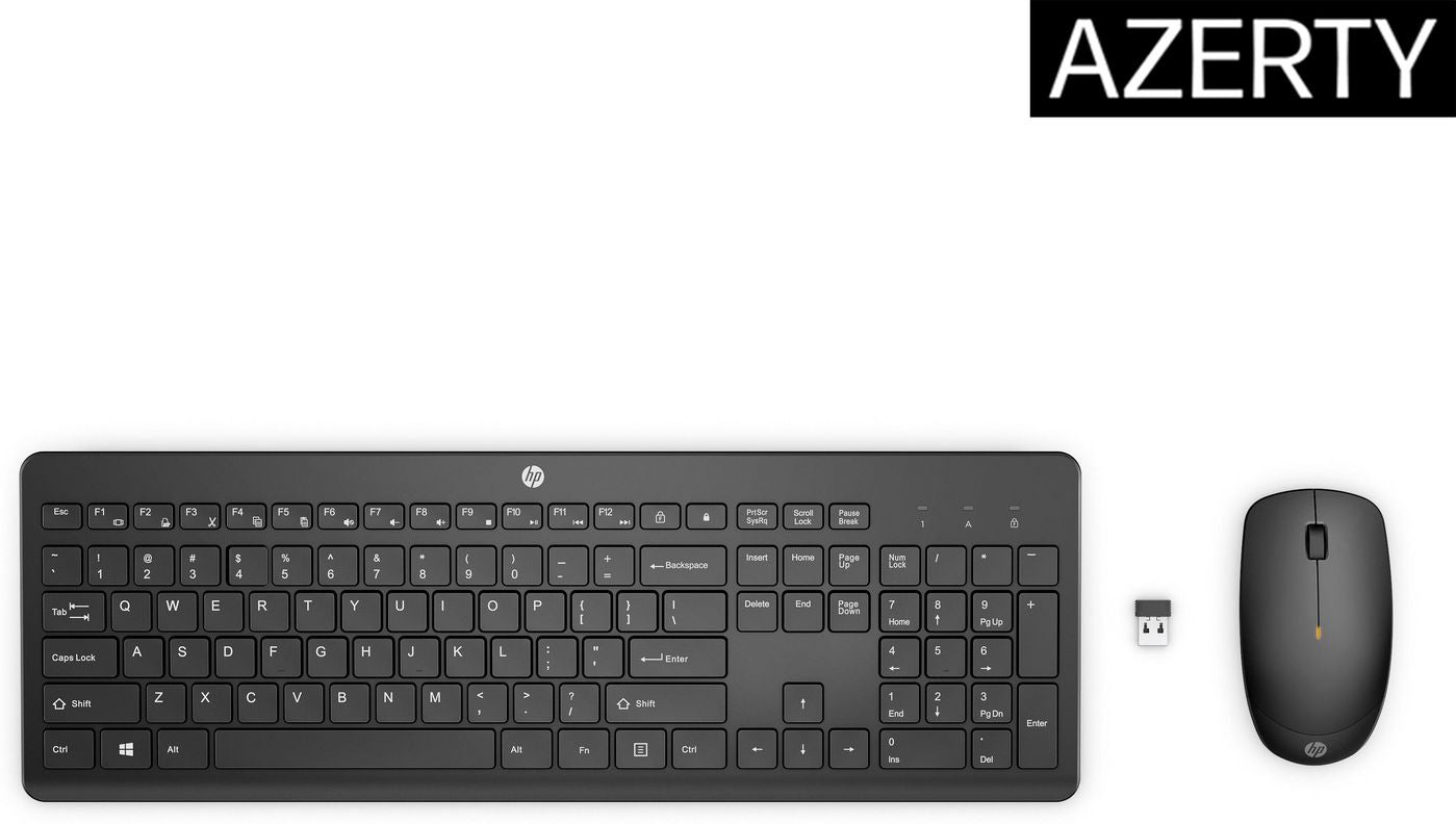 HP 230 – Tastatur-Maus-Set – Membran – 2,4 GHz – Weiss