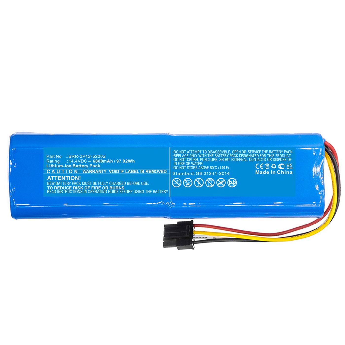 CoreParts Akku 14,4 V 6800 mAh 97,92 Wh Li-Ion