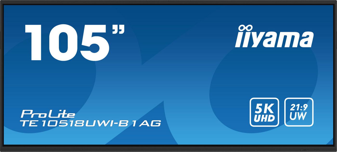 iiyama ProLite UW5K IR 50P – Interaktives Touch-Display, 105", 5120 × 2160, 450 cd/m², 24/7, Android