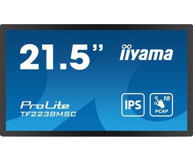 iiyama TF2238MSC-B1 – Interaktives Touch-Display, 21,5", PCAP (10-Punkt), Anti-Fingerprint-Beschichtung