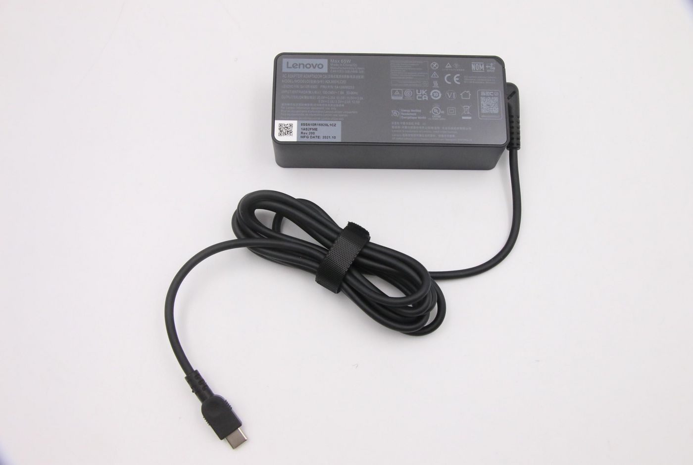 Lenovo 5A10W86253 Netzteil 65 W – für Lenovo-Laptops – Schwarz