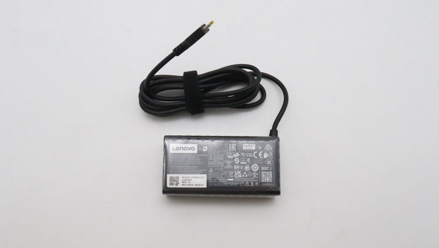 Lenovo AC_ADAPTER USB Ladegerät 65 W – PD 20/15/9/5 V – weltweit