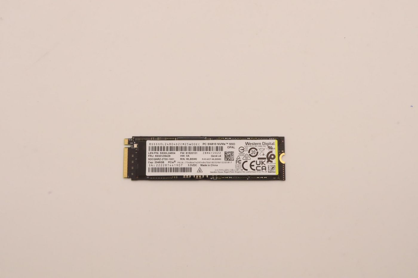 Lenovo M.2 2280 NVMe-SSD – 2 TB, PCIe 4.0