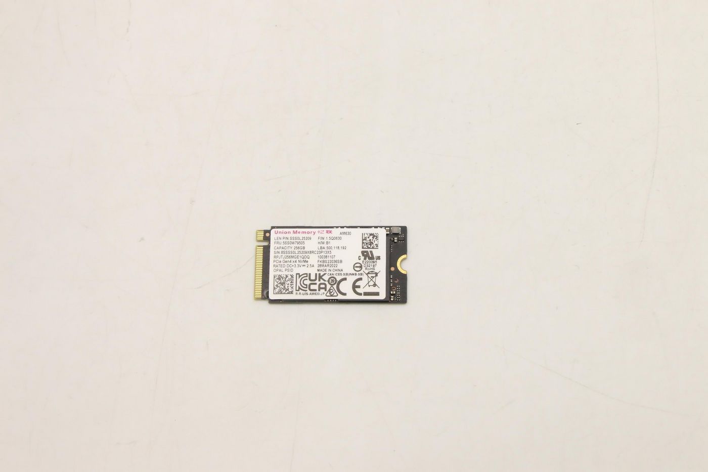 Lenovo M.2 2242 NVMe-SSD – 256 GB, PCIe 4.0
