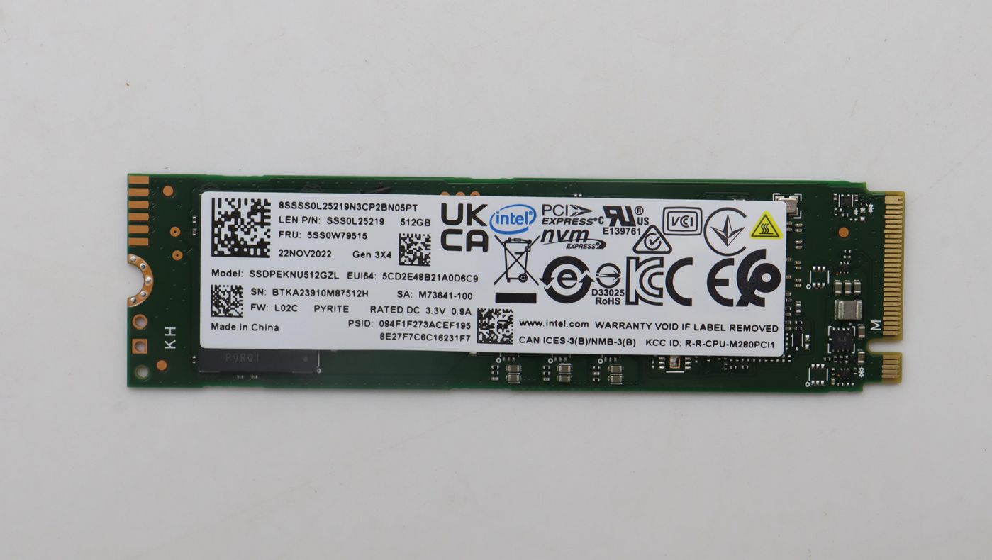 Lenovo M.2 PCIe 3.0 x4 – 512 GB, M.2 SSD