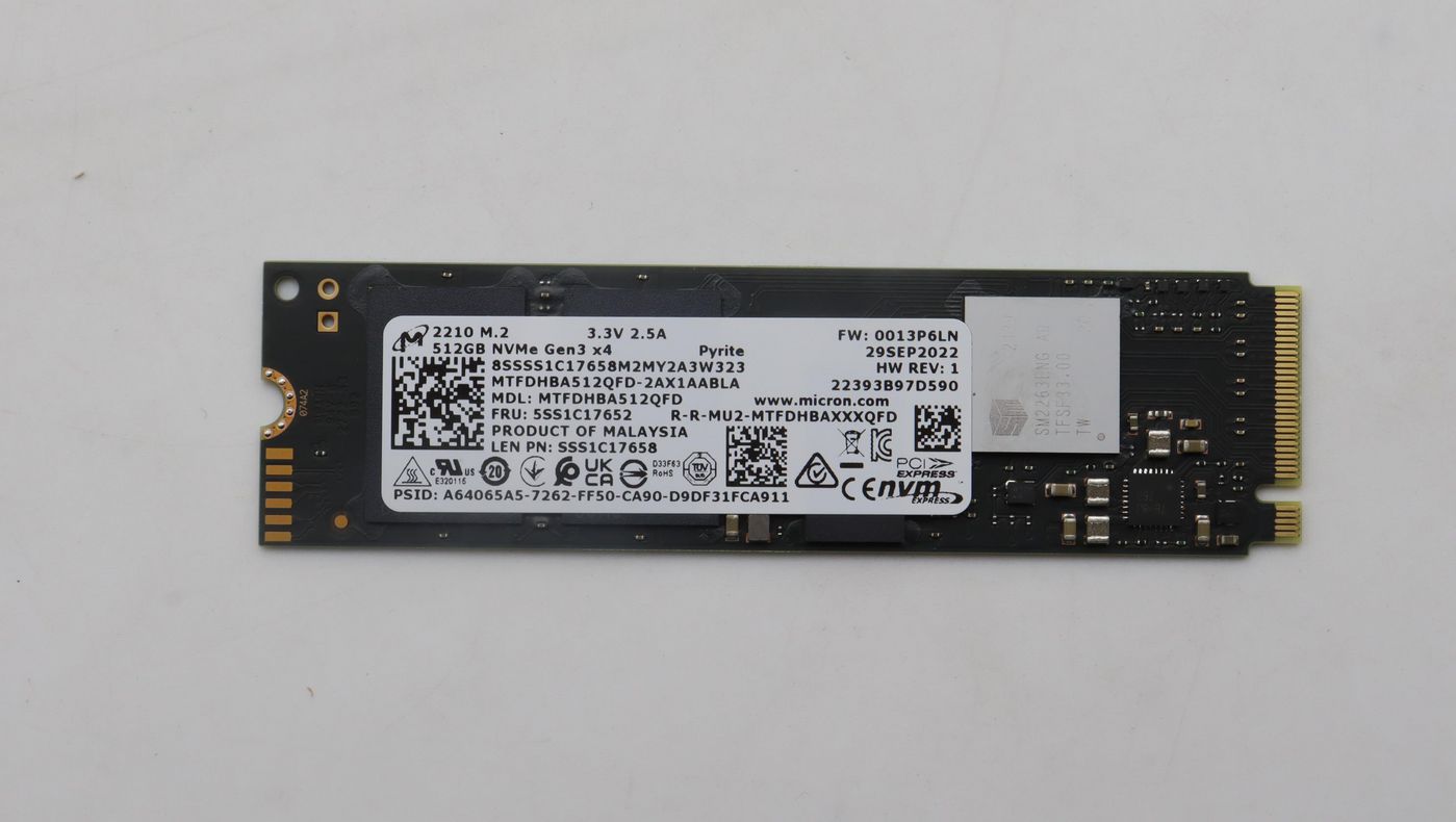 Lenovo 512 GB M.2 PCIe NVMe QLC SSD