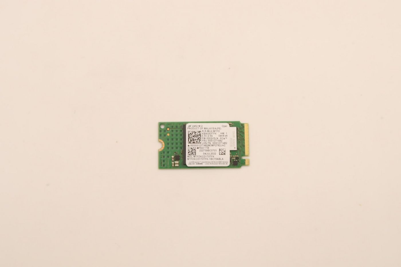 Lenovo M.2 2242 NVMe SSD – 1 TB, PCIe 4.0