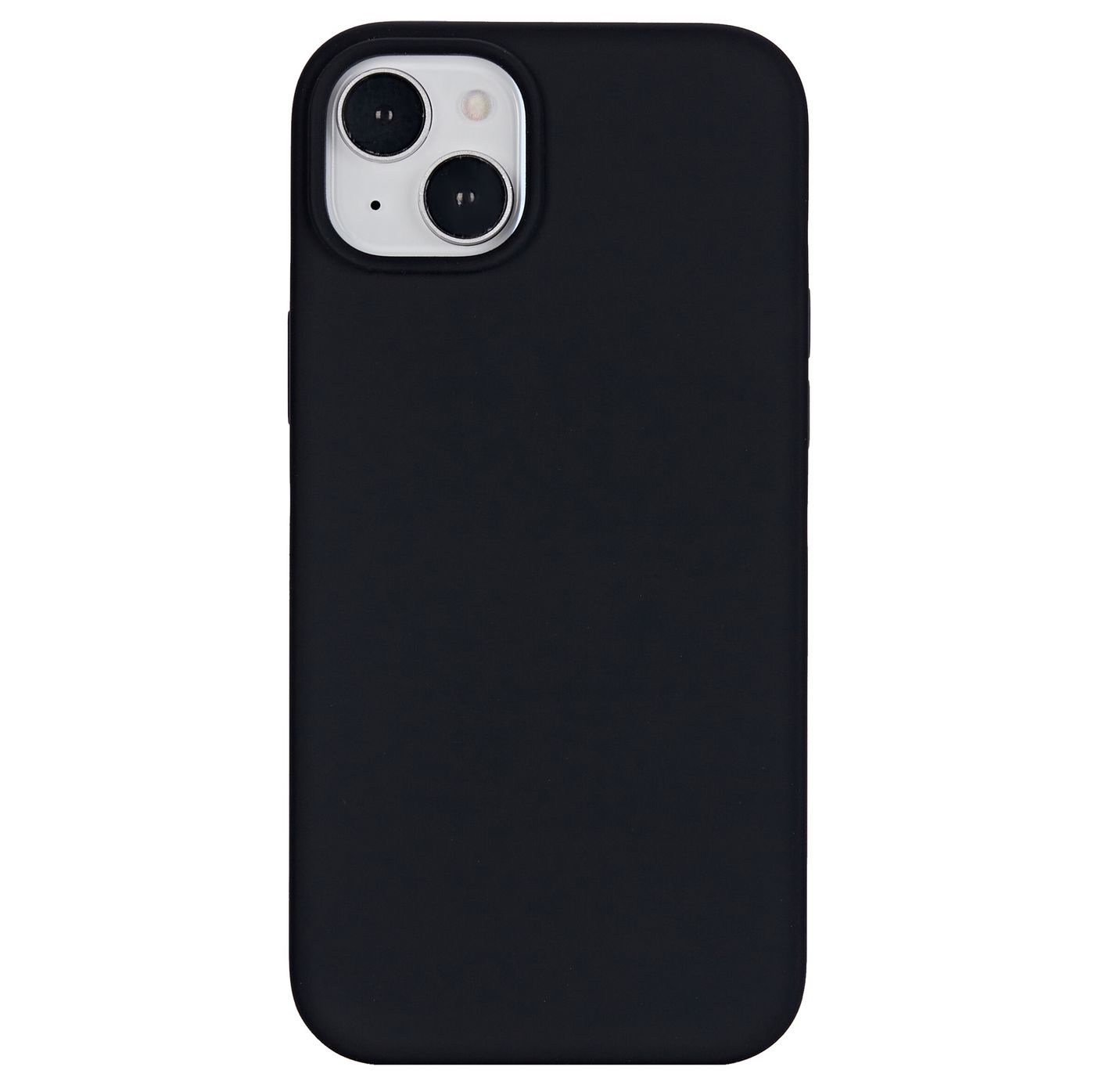 eSTUFF INFINITE (GRS) RIGA Backcover – für Apple iPhone 15 Plus, PC+Silikon+Mikrofaser, schwarz