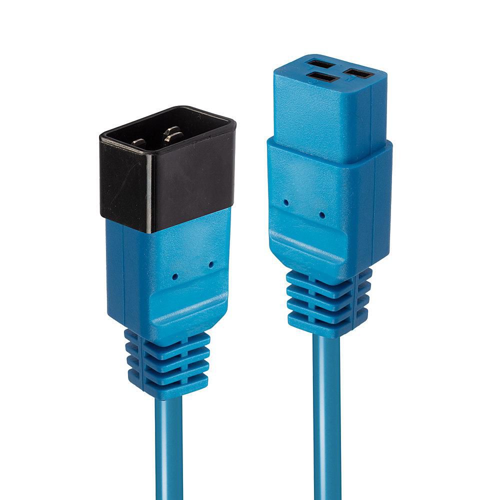Lindy Netzkabel, IEC C19 auf IEC C20, 3 m, Blau