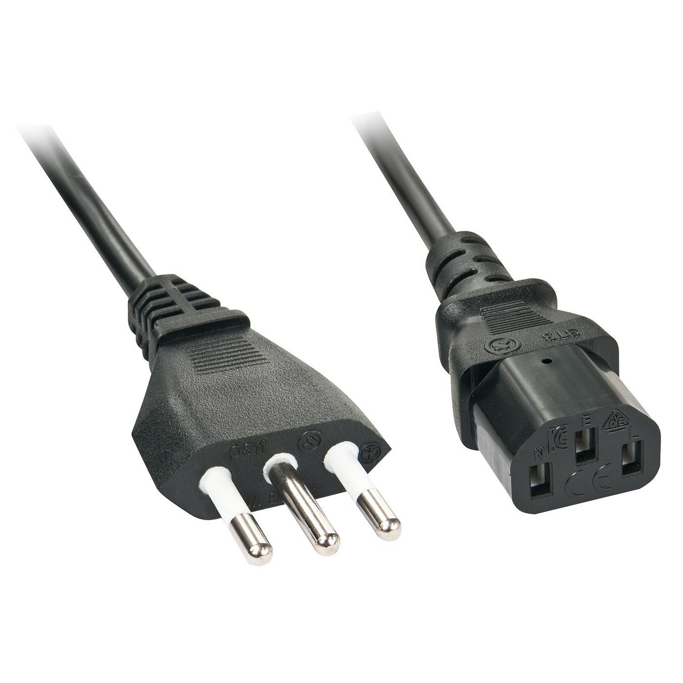 Lindy Netzkabel, Italienischer Stecker (Typ L) auf IEC C13, 5 m