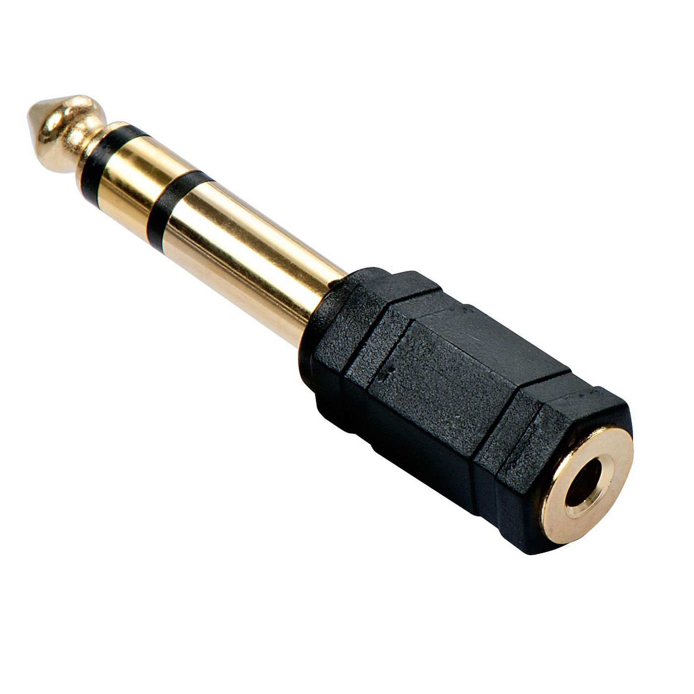 Lindy 3,5 mm (Buchse) auf 6,3 mm (Stecker) Adapter, Stereo, vergoldet