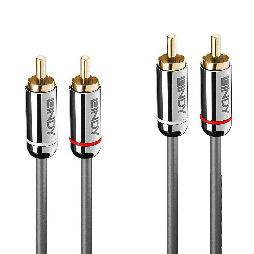 Lindy Audiokabel RCA (Stecker) auf RCA (Stecker) – 1 m, Anthrazit