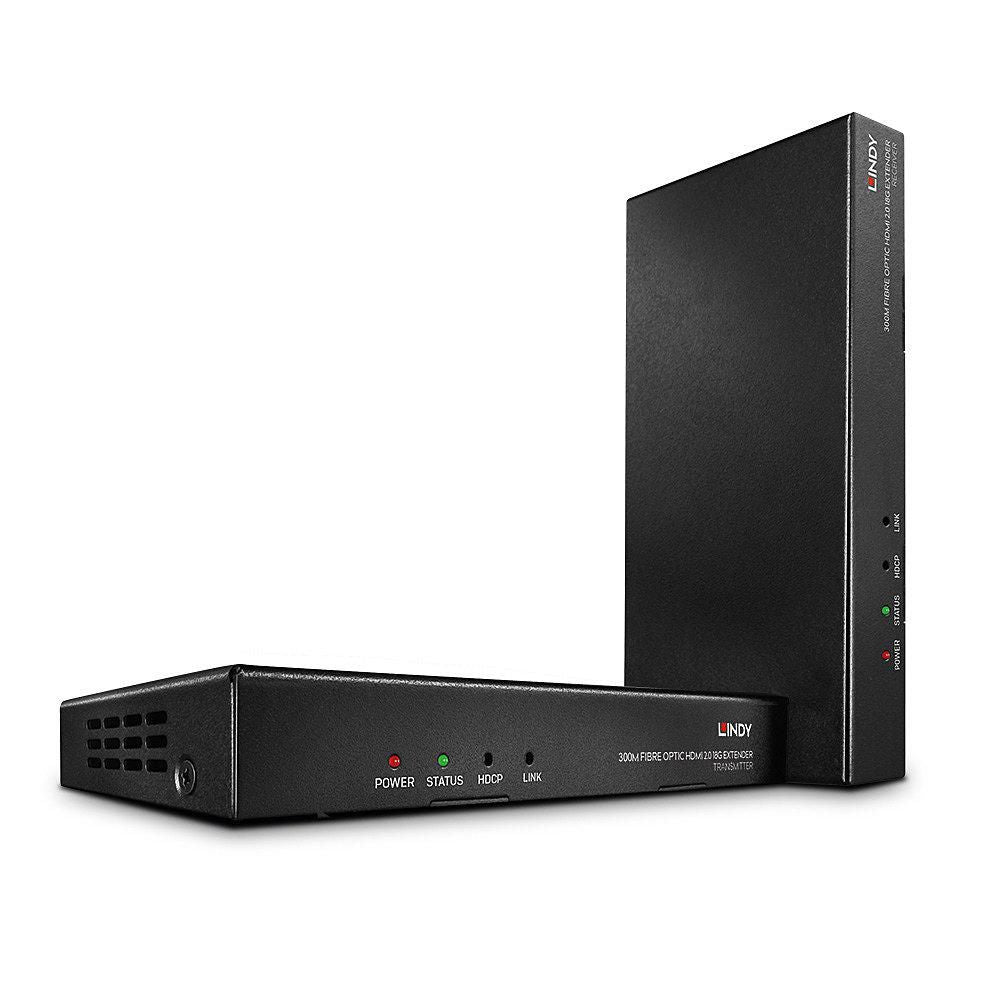 Lindy Glasfaser-HDMI-Extender, HDMI, 4K 60 Hz, IR/RS-232, Audio, 300/1000 m