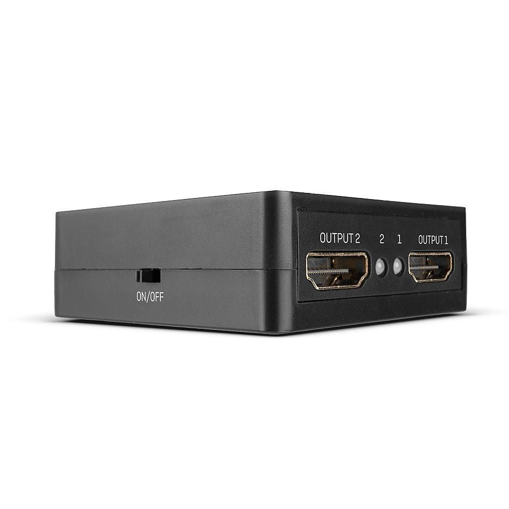 Lindy 2 Port HDMI 18G Splitter Kompakt – HDMI-Splitter, 1×2, 18 Gbit/s, HDMI