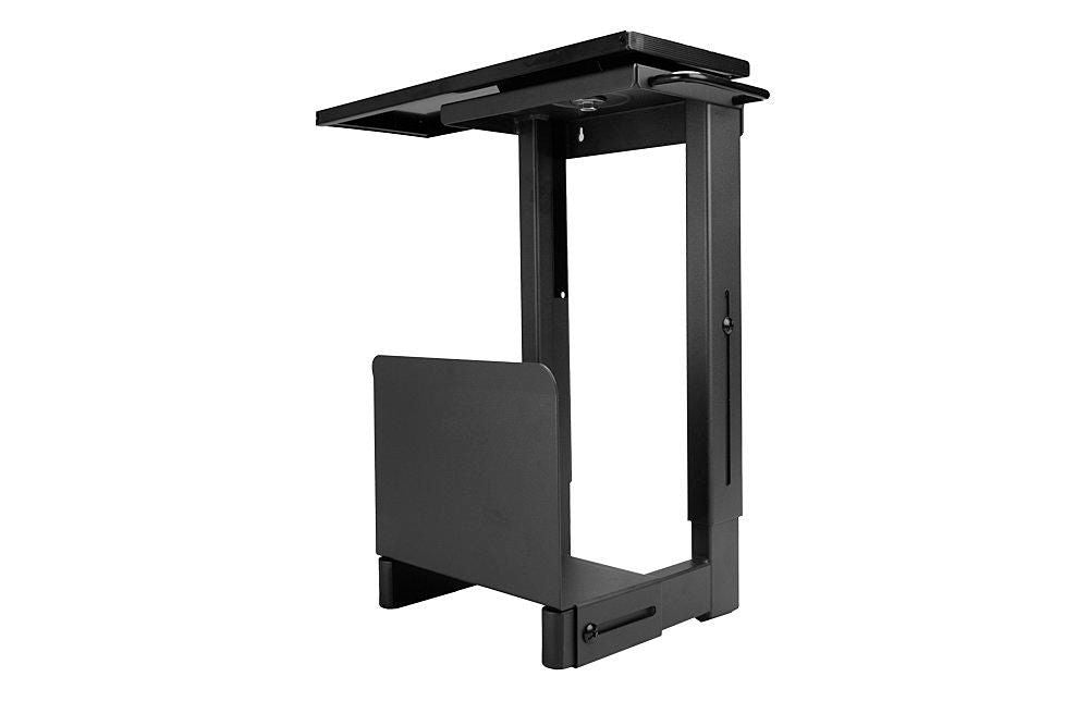 Lindy 40284 – PC-Halterung unter Tisch – verstellbar (B bis 45 cm, H bis 49 cm), 30 kg, Schwarz