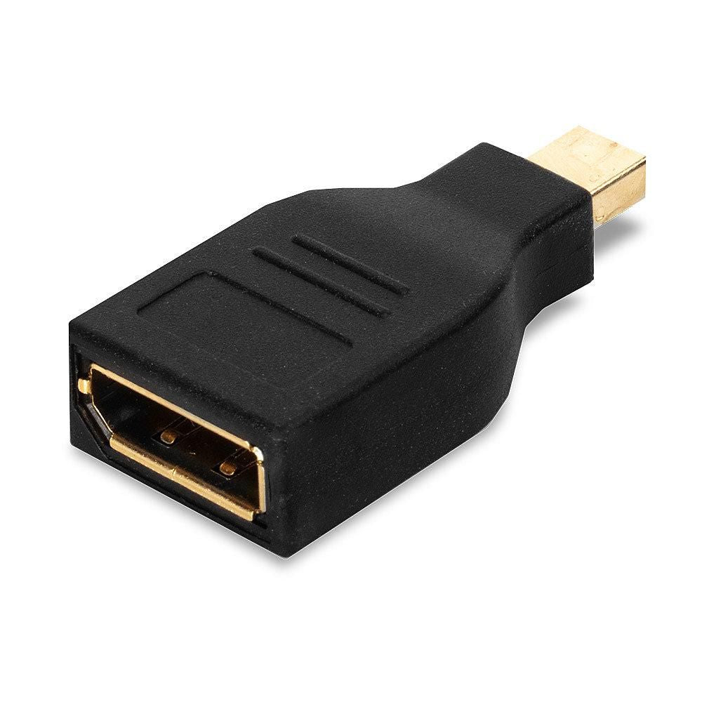 Lindy 41077 Adapter Mini DisplayPort zu DisplayPort – 1920 × 1080, 10,8 Gbit/s, Goldkontakte, Schwarz