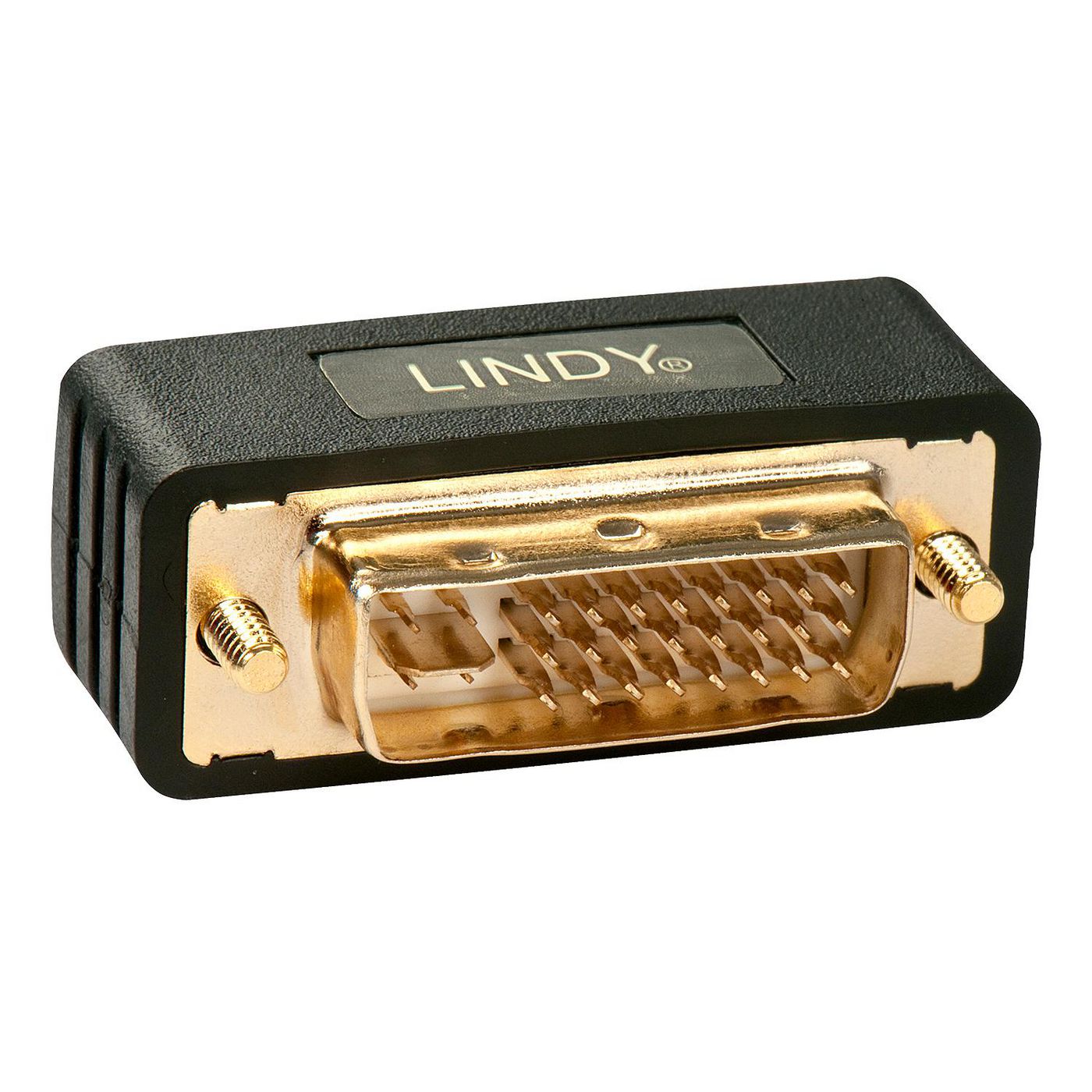 Lindy 41099 Adapter DVI-I zu DVI-D – Goldkontakte, Schwarz