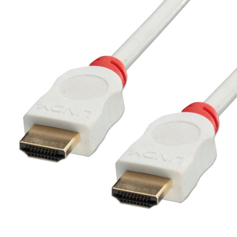 Lindy HDMI Kabel 1080p – 3 m – Rot/Weiss
