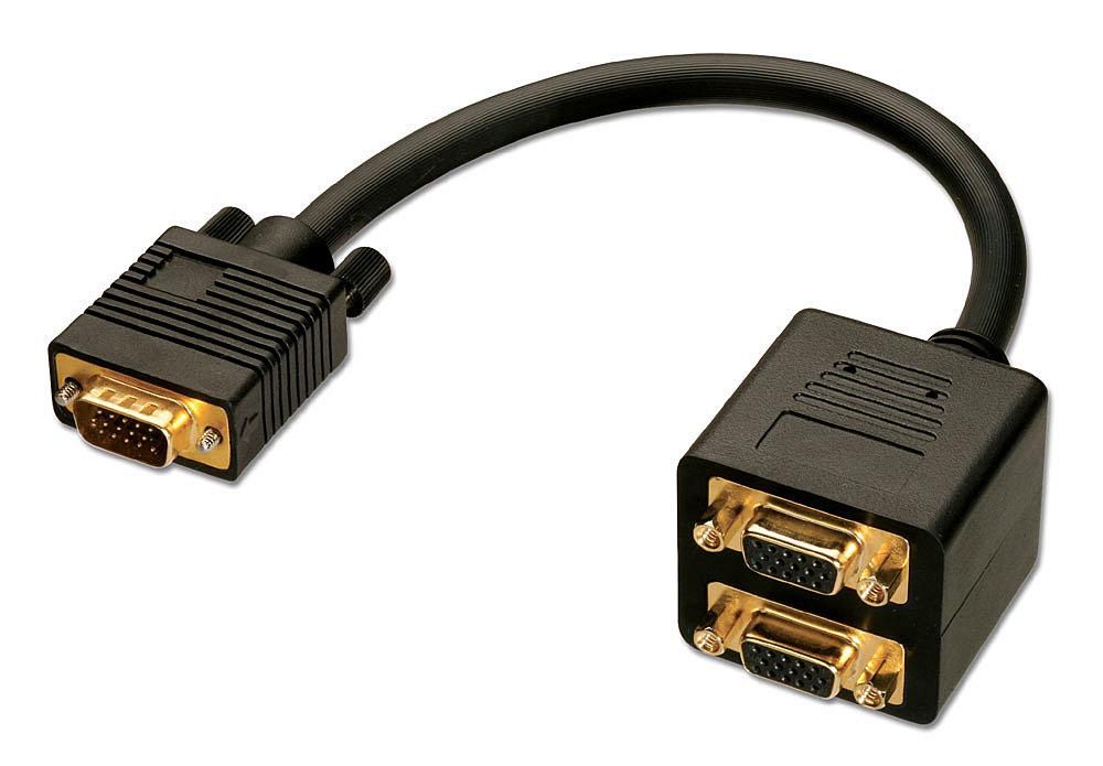 Lindy HD15 (Stecker) auf HD15 (Stecker) Adapter, 20 cm