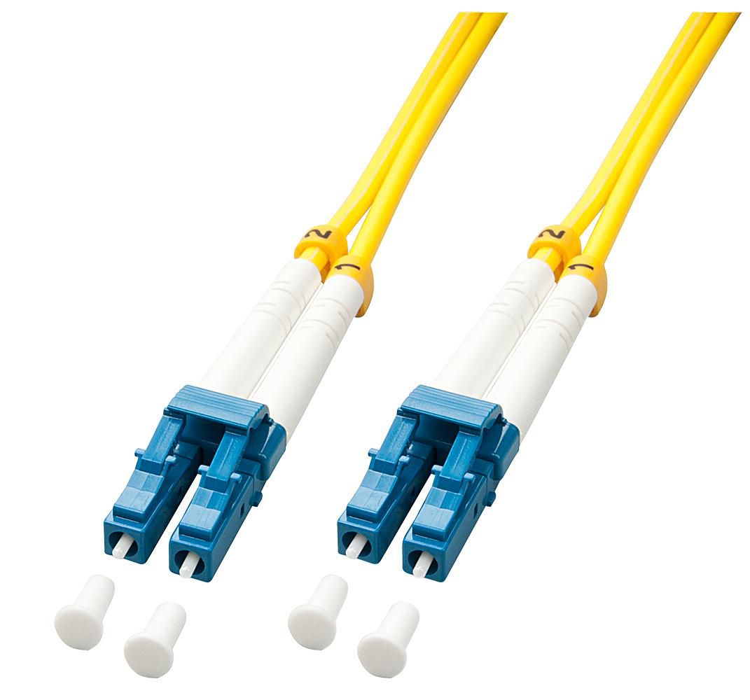 Lindy LWL-Patchkabel – LC–LC, Singlemode (OS2), 15 m