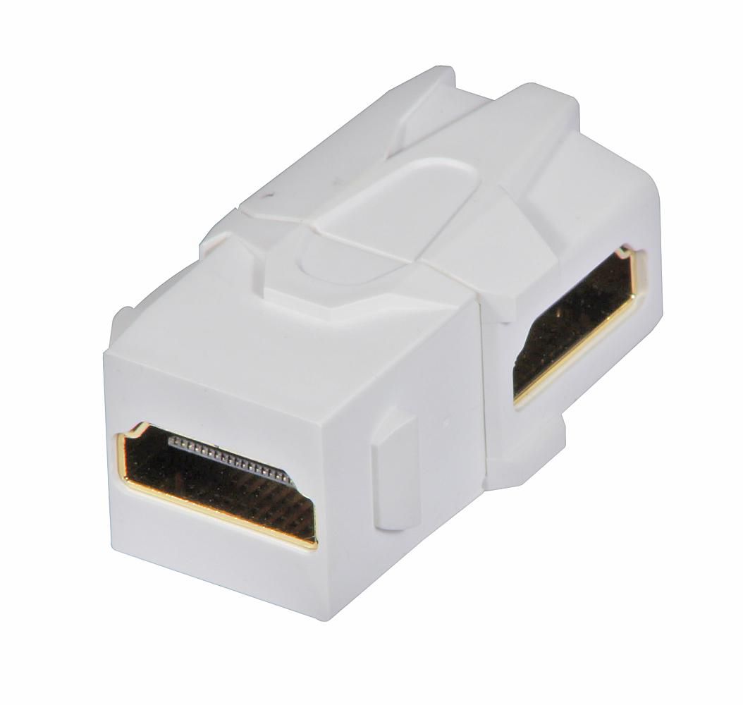 Lindy HDMI Kuppler 90° – Weiss