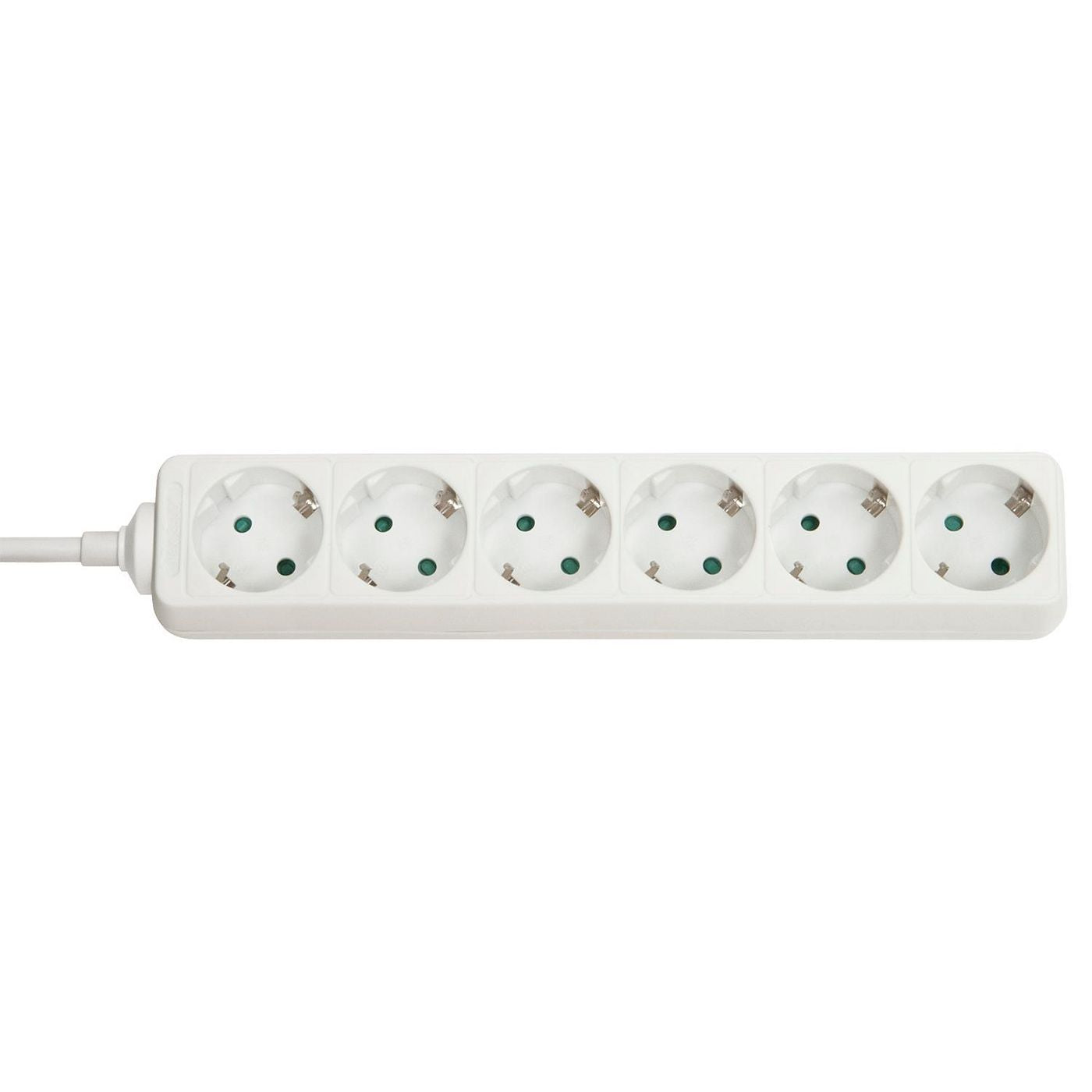 Lindy Steckdosenleiste – 6× Schuko (Typ F), ohne Schalter, 3500 W, weiss