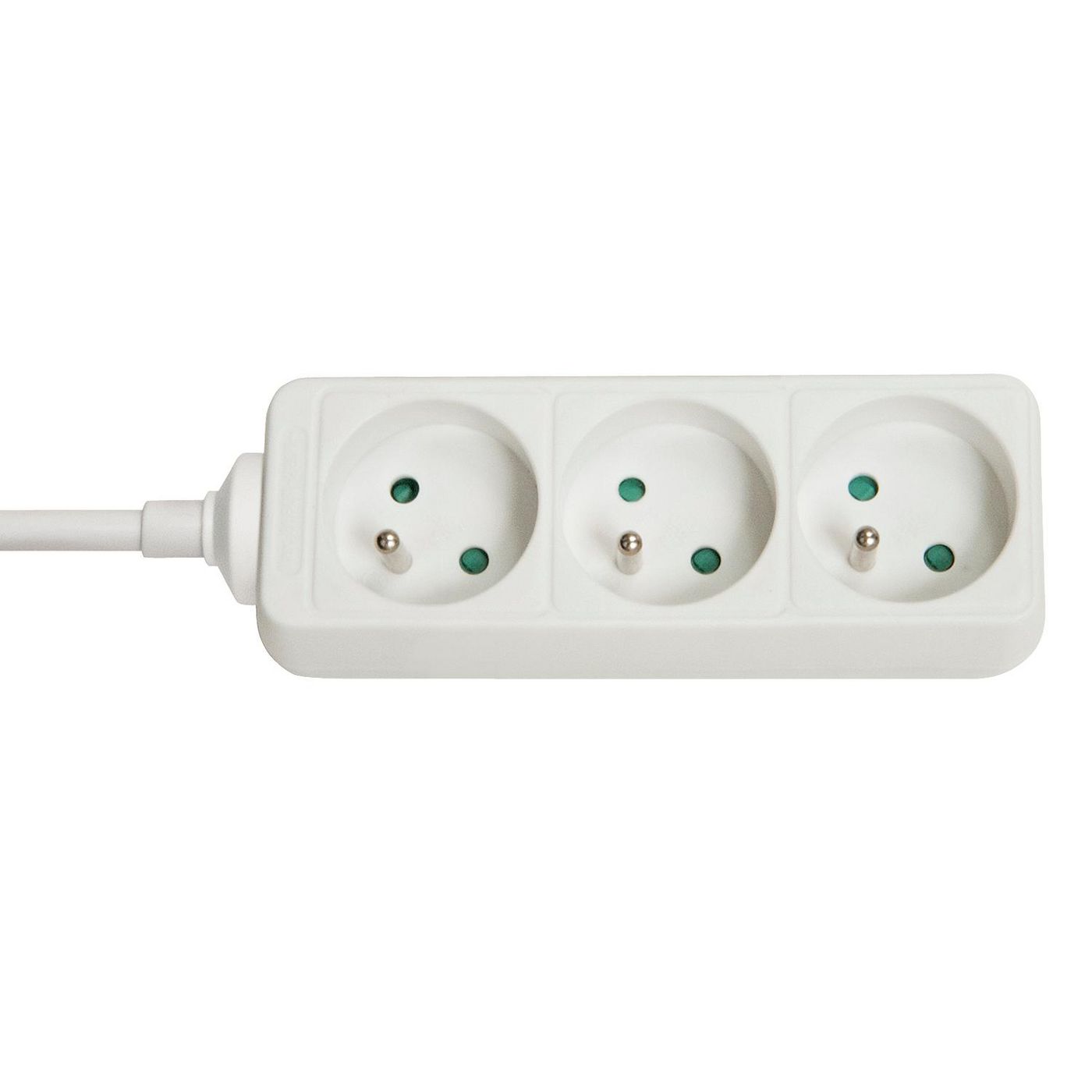 Lindy Steckdosenleiste – 3× Typ E, ohne Schalter, 3680 W, weiss, innen