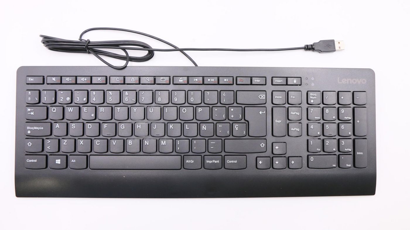 Lenovo DT_KYB Slim USB KB – Tastatur – kabelgebunden (USB)