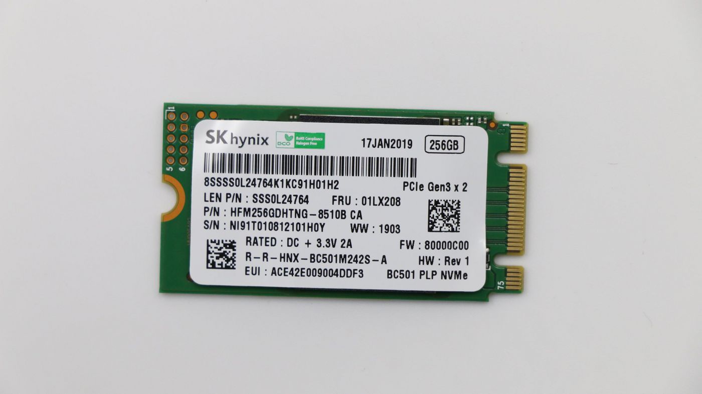 Lenovo SSD – 256 GB, M.2 PCIe NVMe