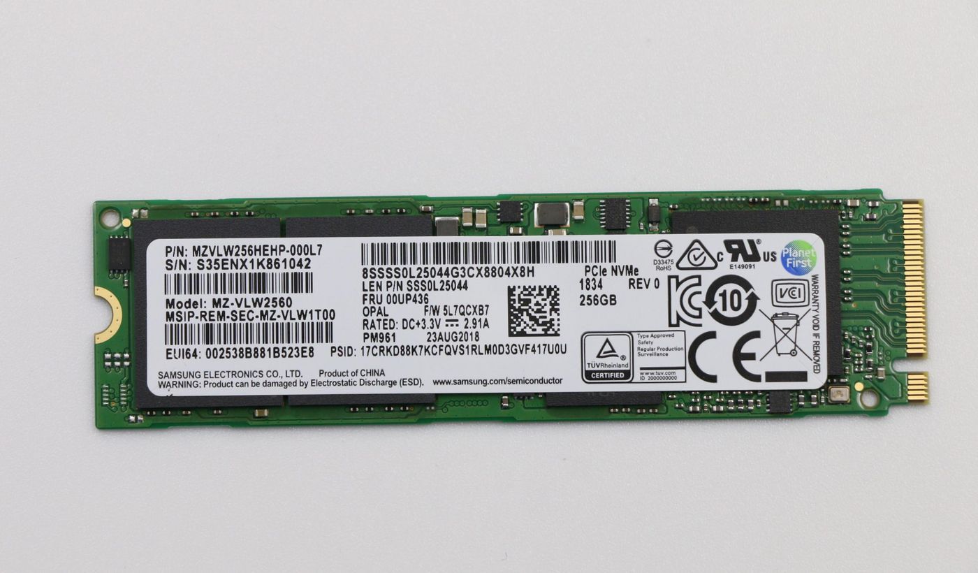 Lenovo Memory SSD 256 GB – für M.2 PCIe 3.0 x4