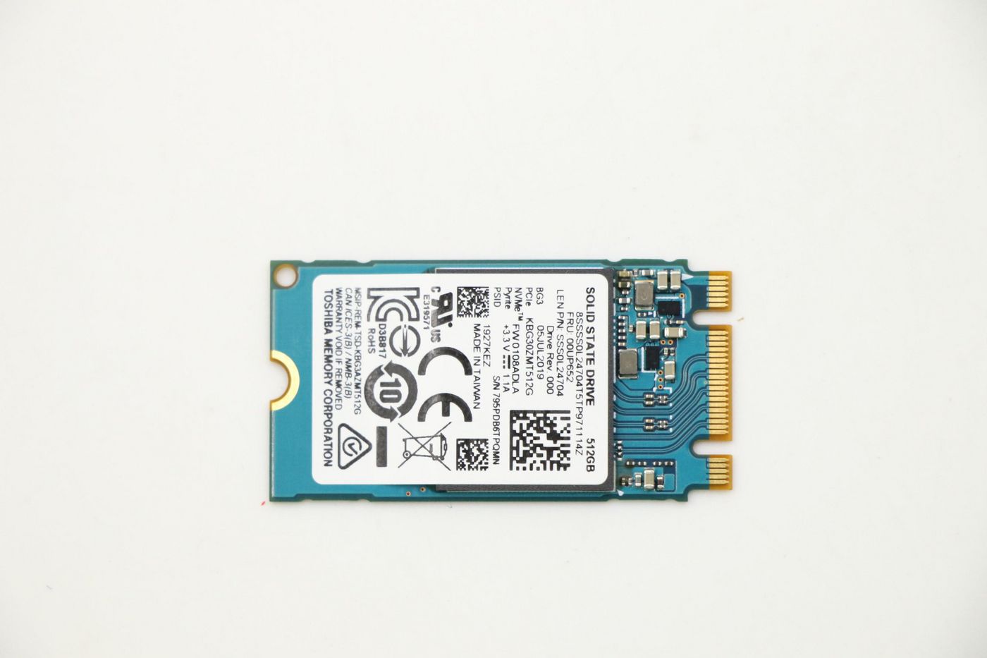 Lenovo SSD – 512 GB, M.2 PCIe NVMe