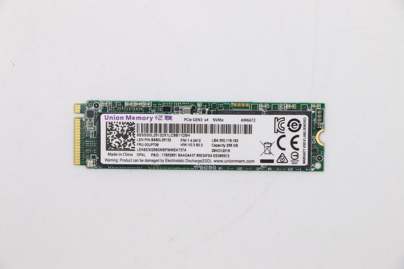 Lenovo SSD – 256 GB, PCIe 3x4